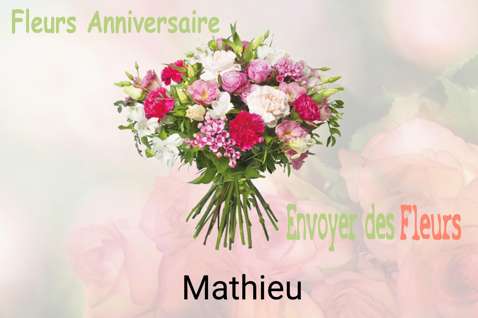 Bouquet de fleurs d’anniversaire livré à Mathieu